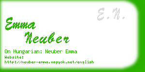 emma neuber business card